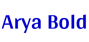 Arya Bold 字体